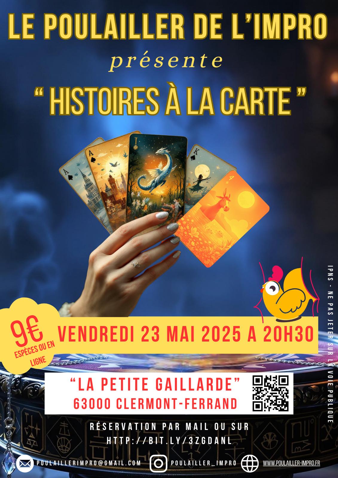 Affiche du spectacle 'Histoires à la carte'