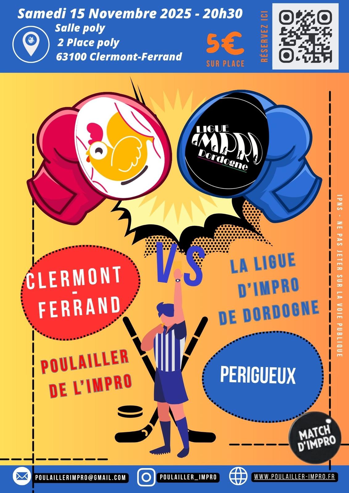 Affiche du spectacle 'Match d'improvisation LID vs le Poulailler de l'impro'