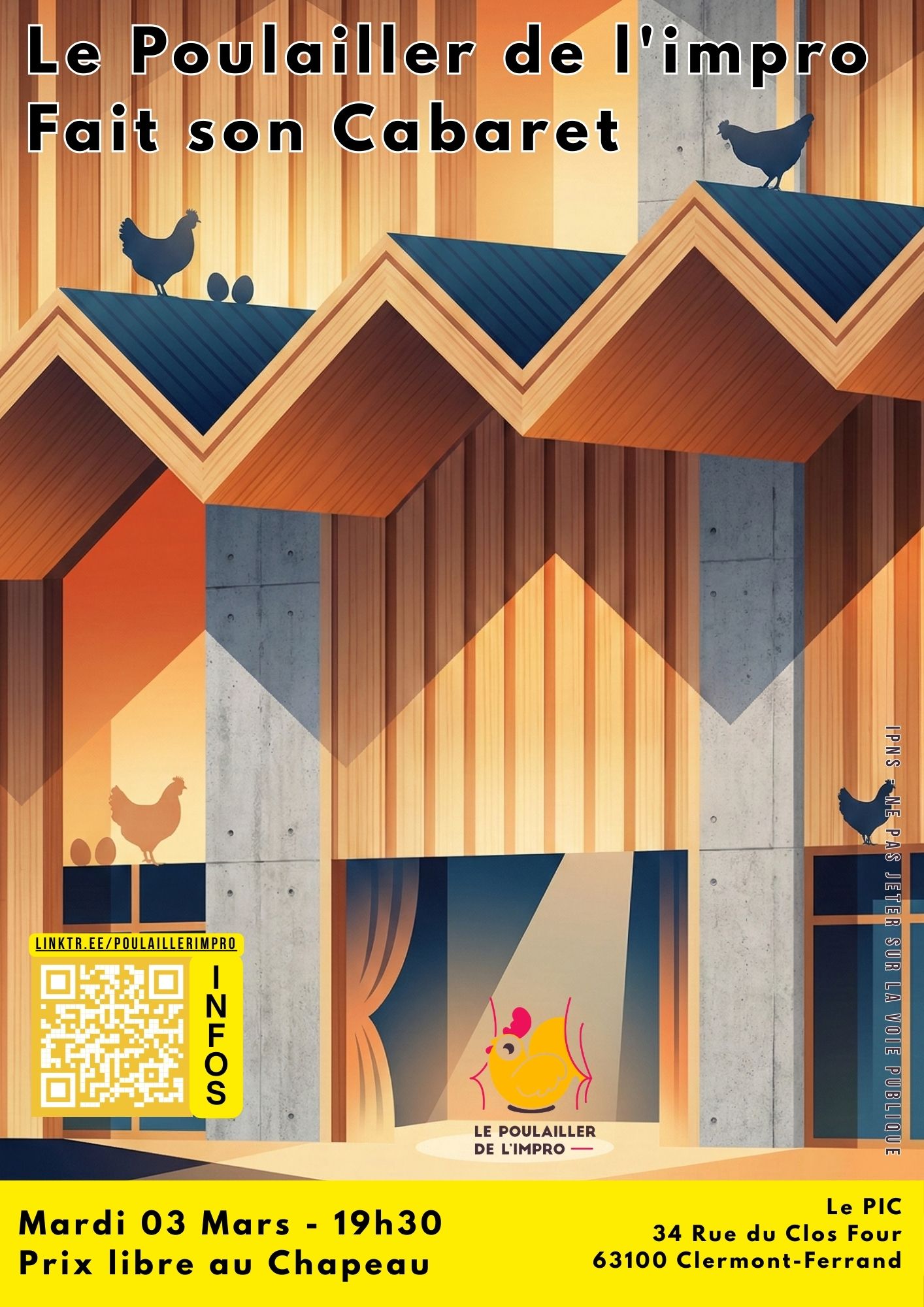 Affiche du spectacle 'Cabaret au PIC'