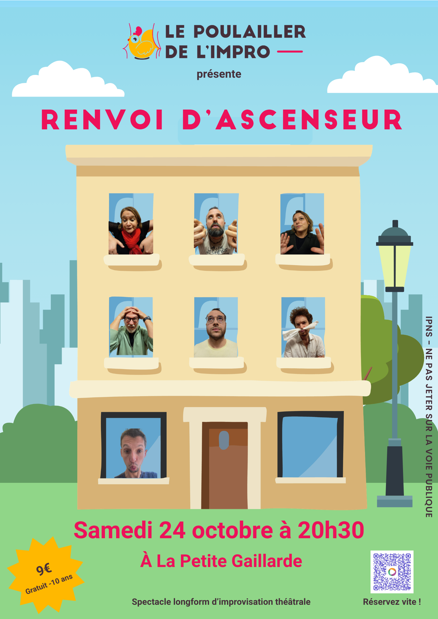 Affiche du spectacle 'Renvoi d'ascenseur'